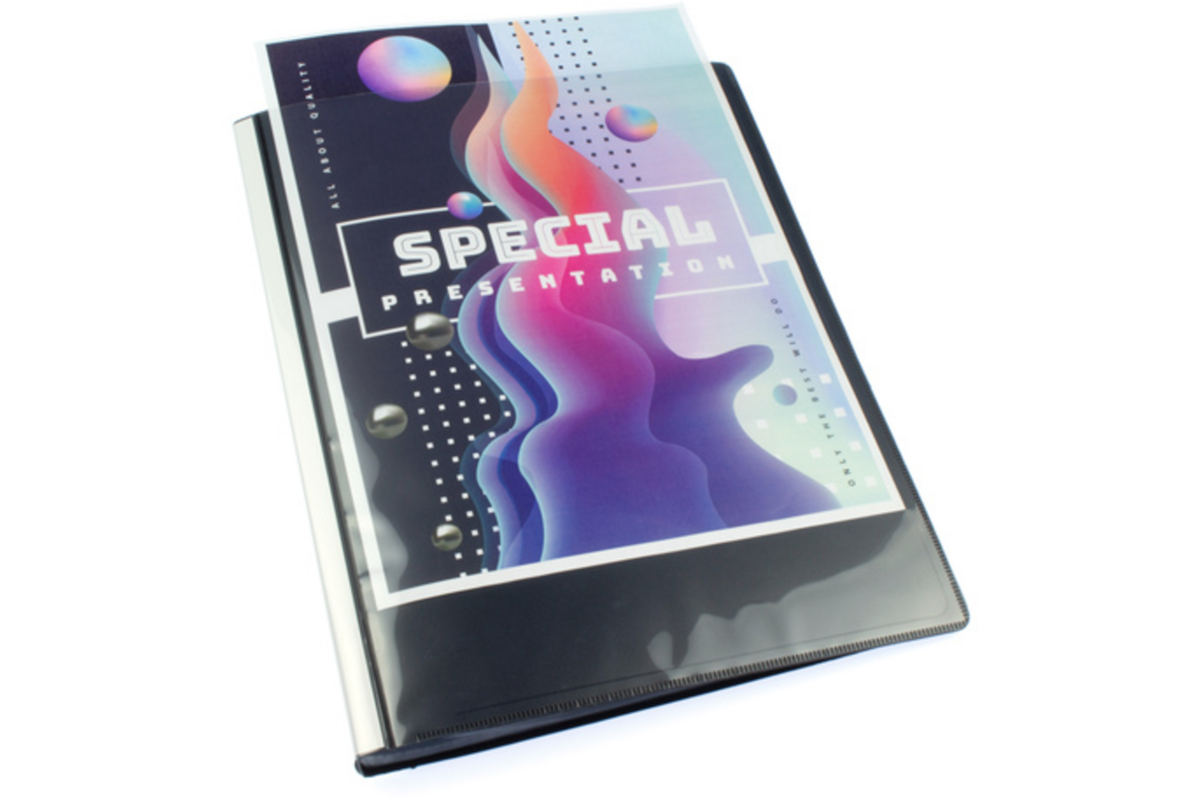 Showalbum A4 PP 10 insteekhoezen zwart