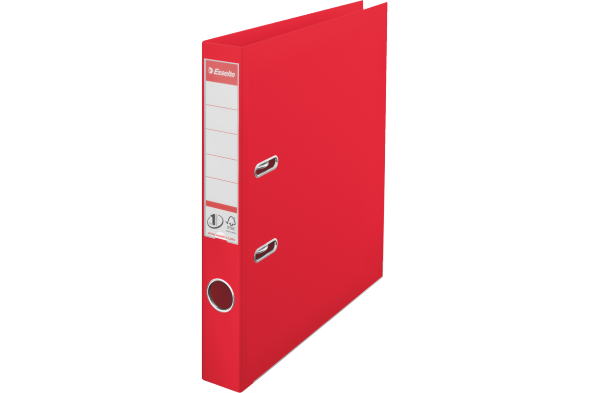 Ordner Esselte A4 vivida rood, smalrug FSC