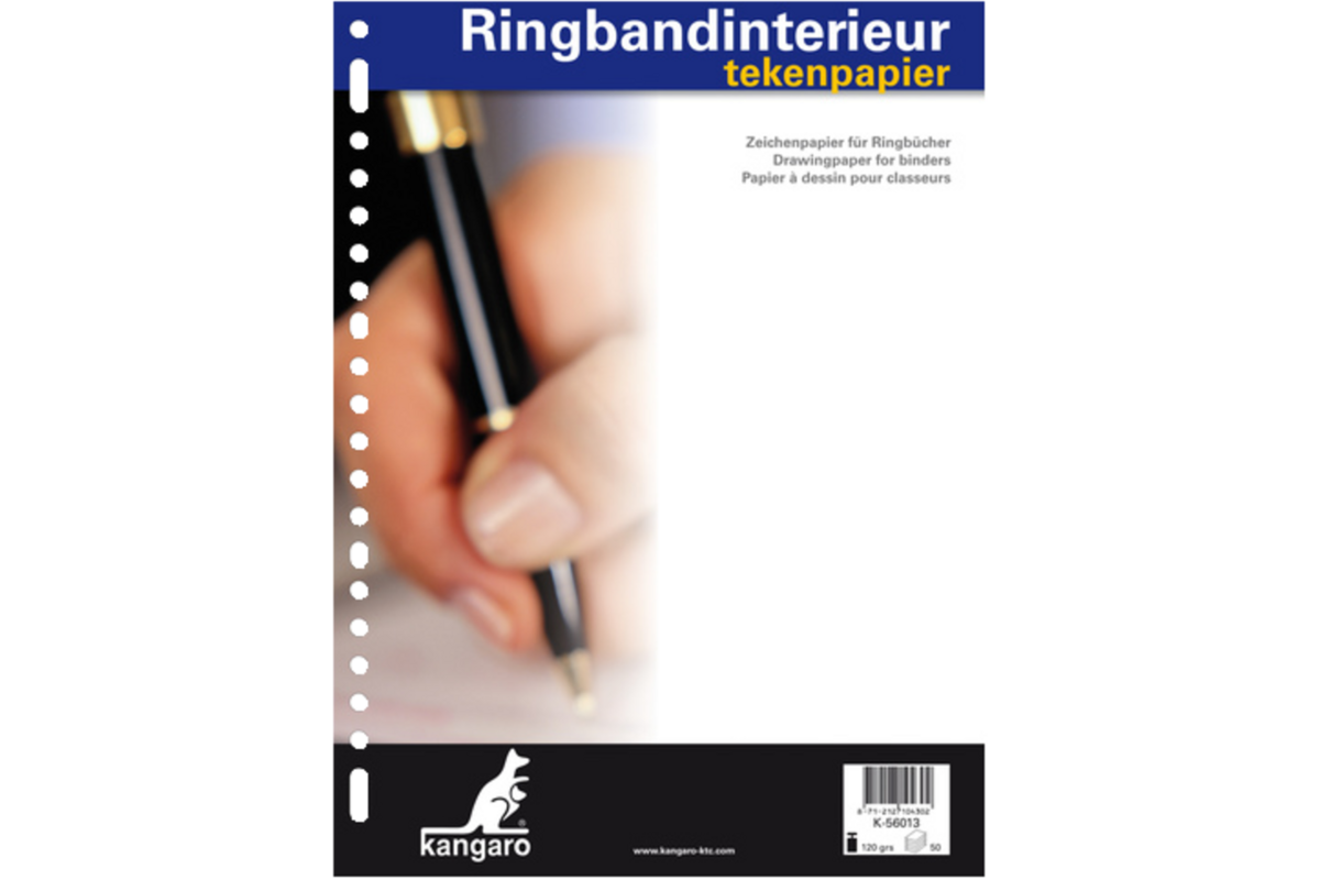 Ringbandvulling 23-rings blanco 120 gr. 50 vel