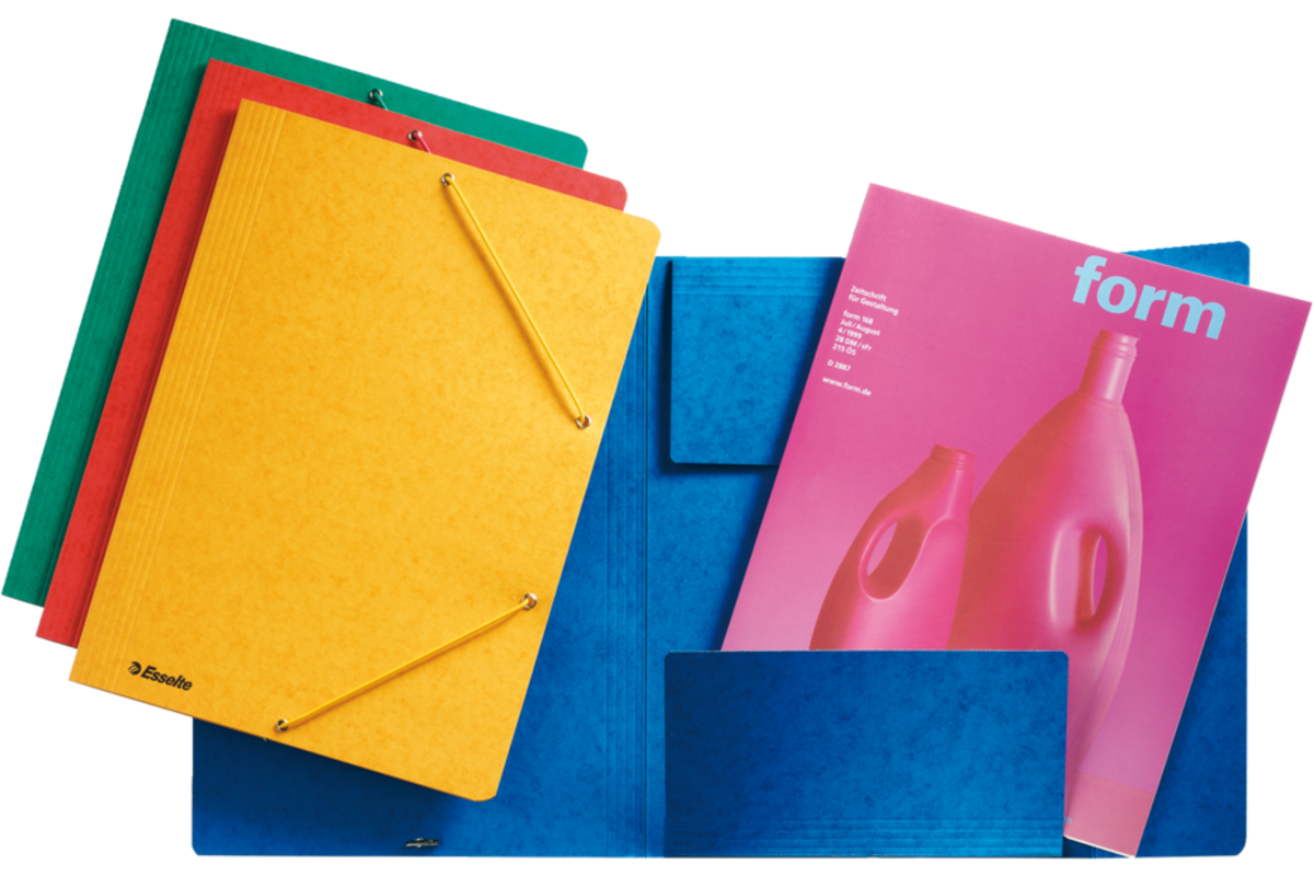 Elastomap Esselte karton blauw