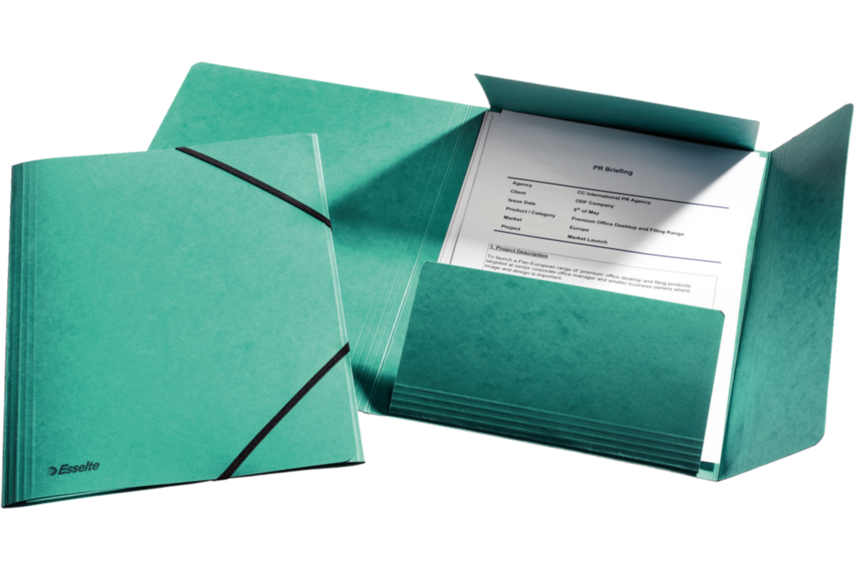 Elastomap Esselte karton groen