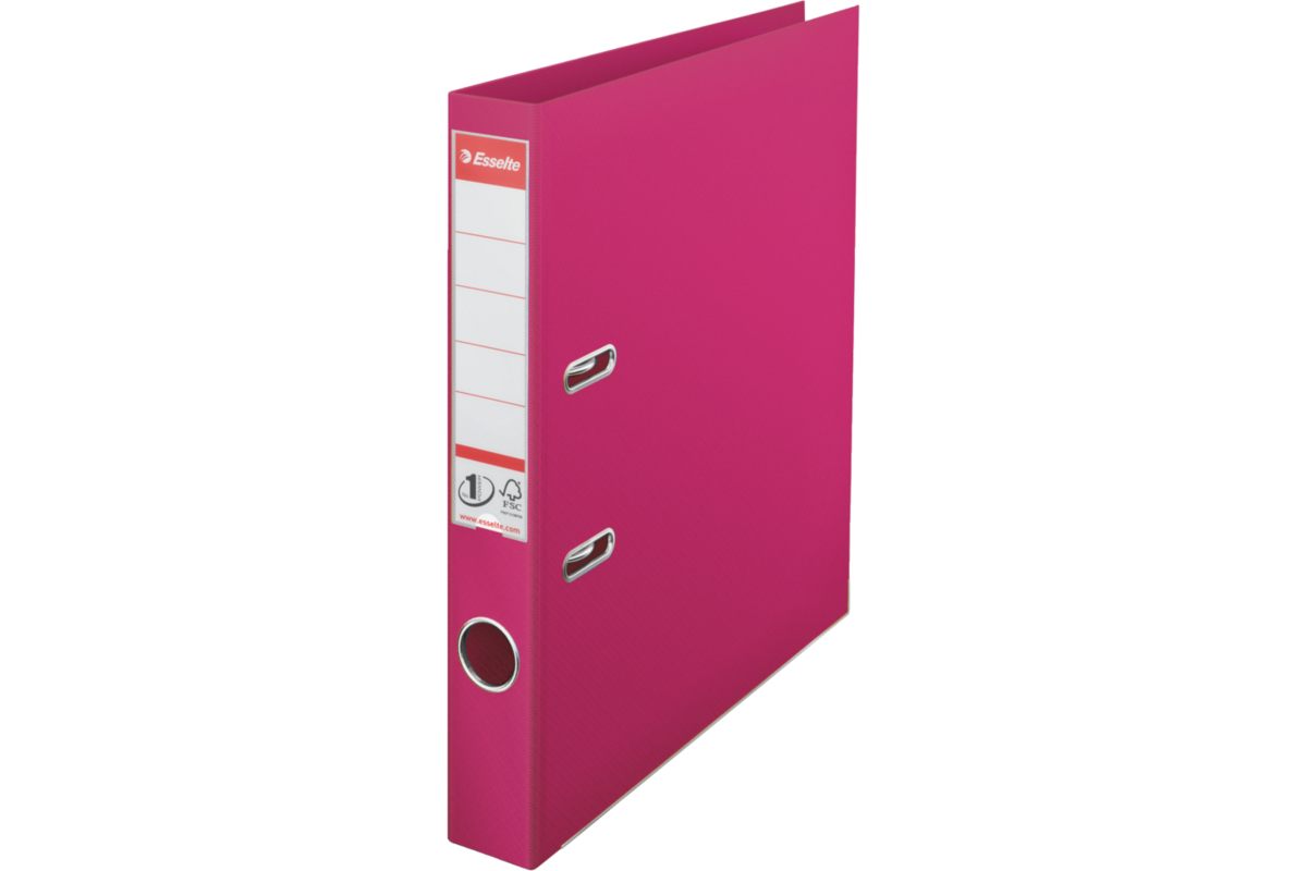 Ordner Esselte A4 fuchsia, smalrug FSC