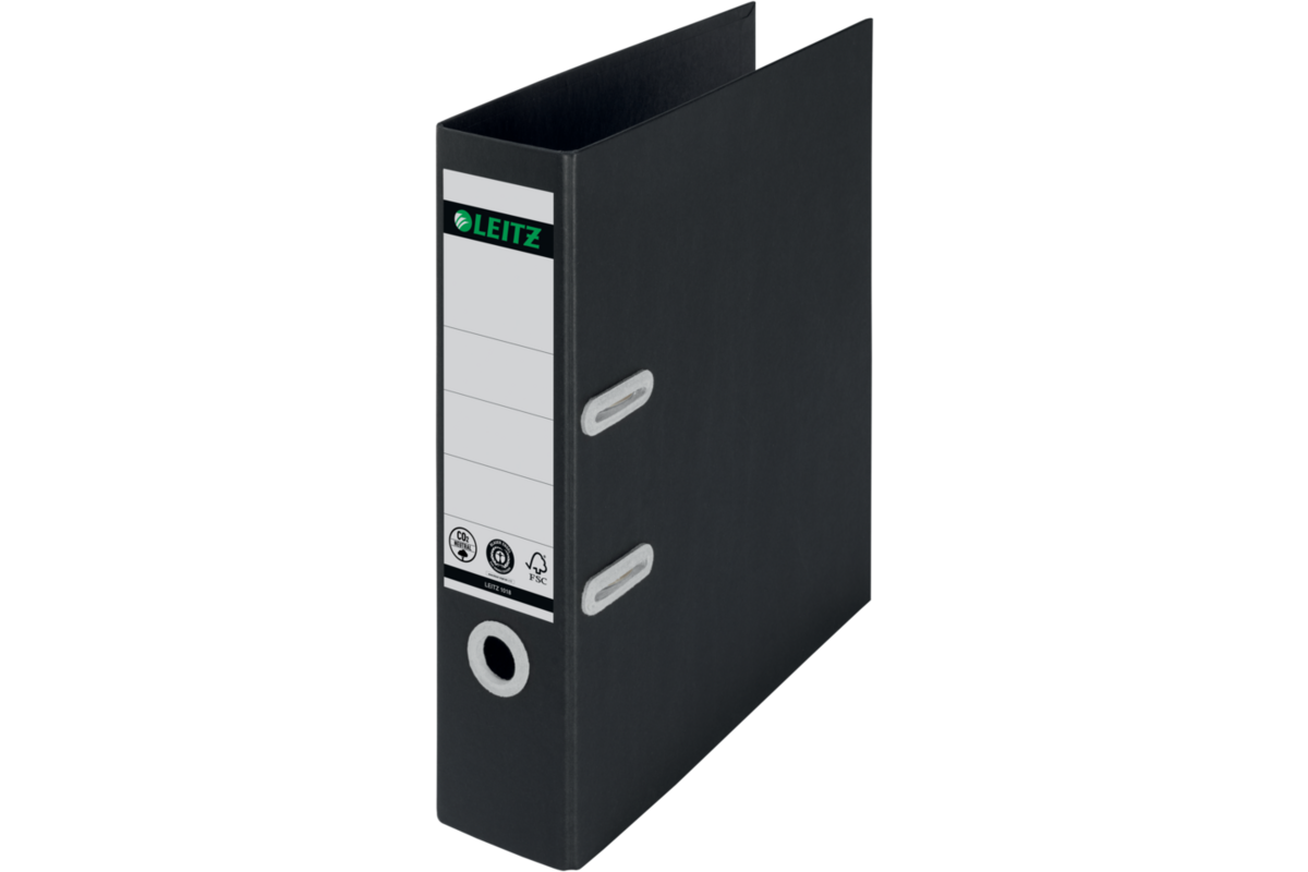 Ordner Leitz Re:cycle A4 80 mm, zwart