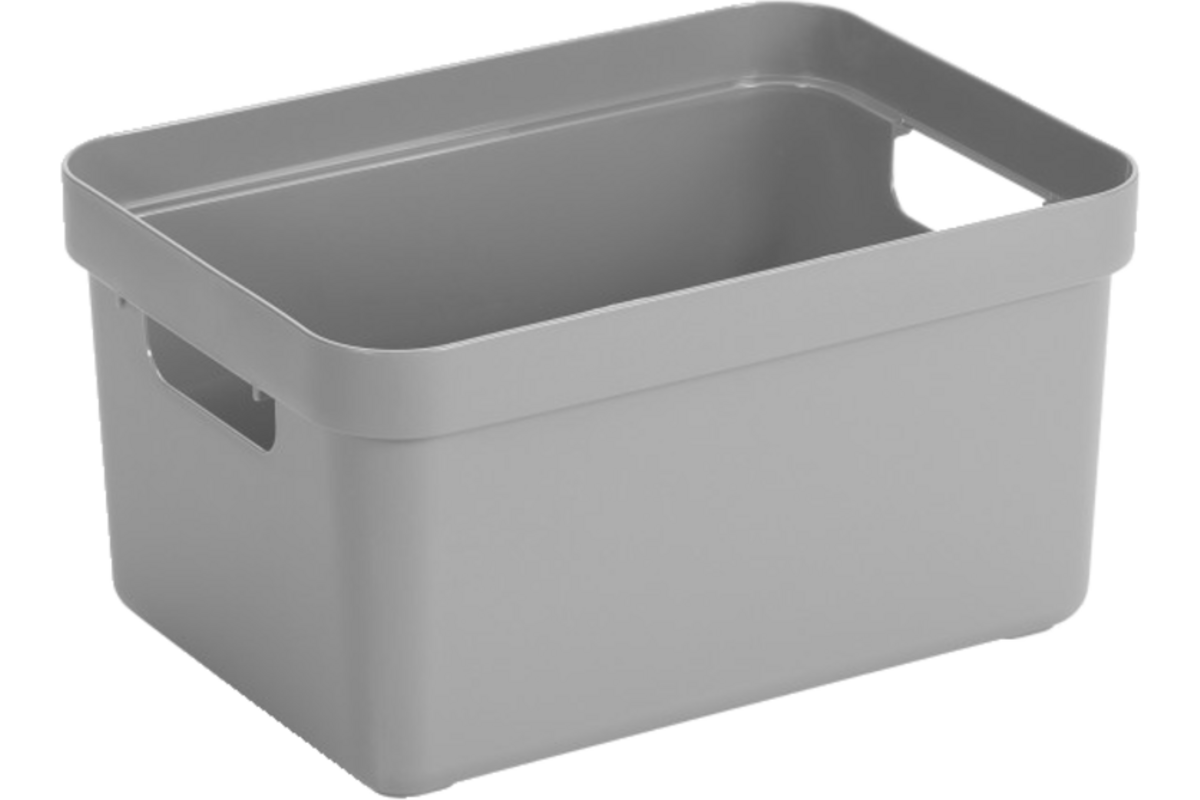 Opbergbox Sigma lichtgrijs 352 x 253 x183 mm, 13 liter