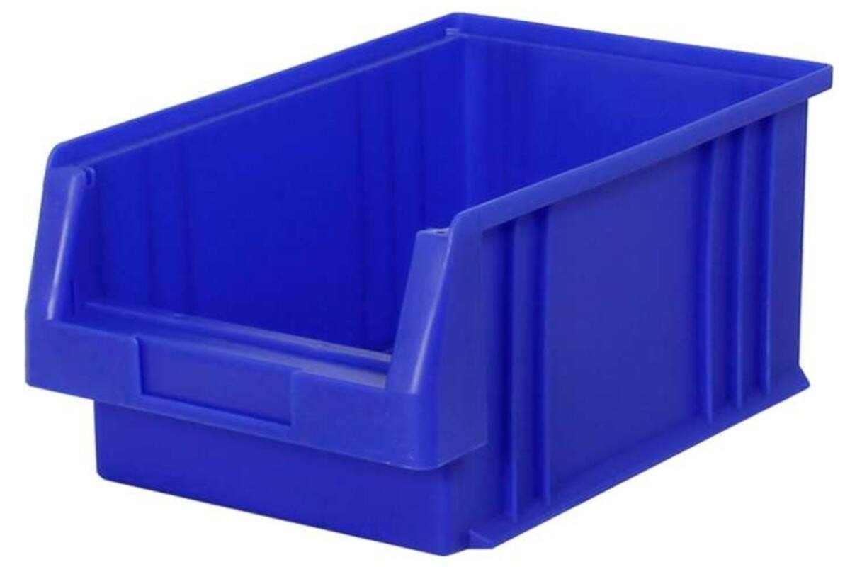 Mini magazijnbak stapelbaar blauw 330/301x213x150 mm