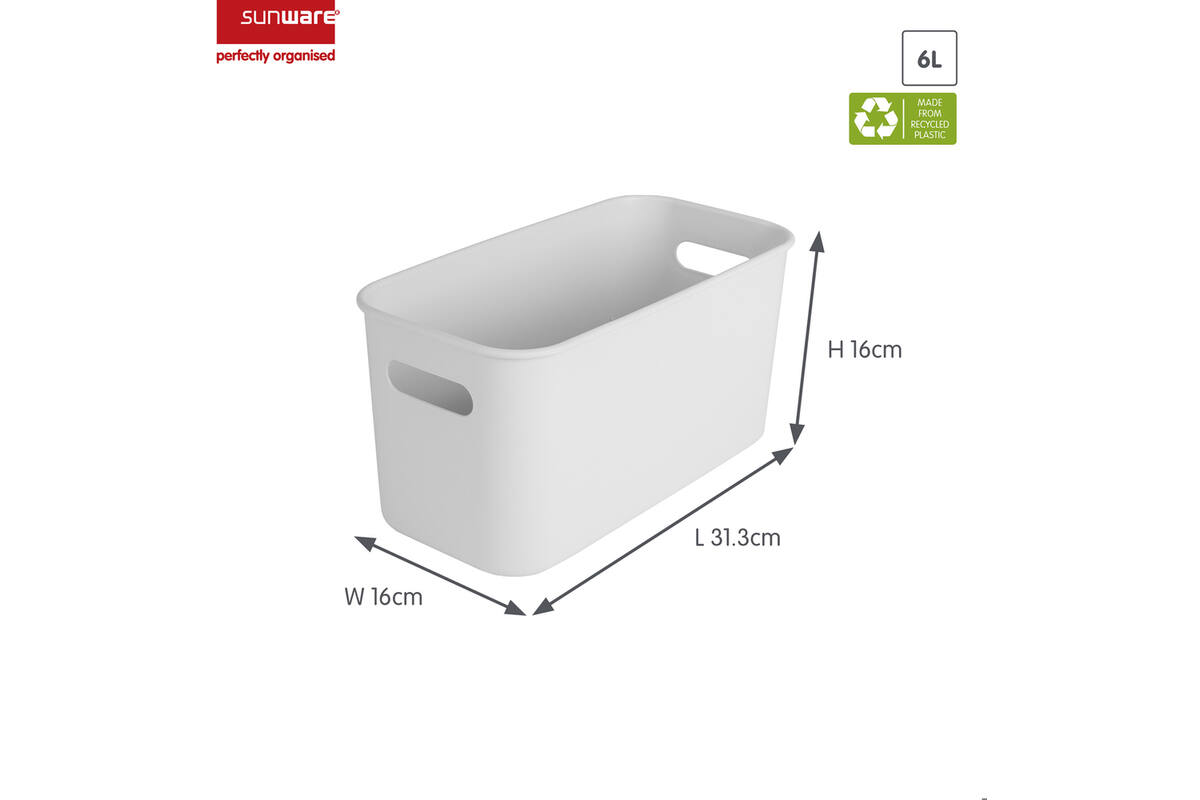 Opbergbox sigma cube 6 liter wit