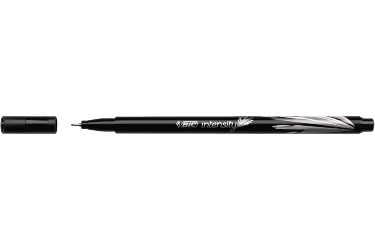 Fineliner BIC Intensity zwart 12 stuks