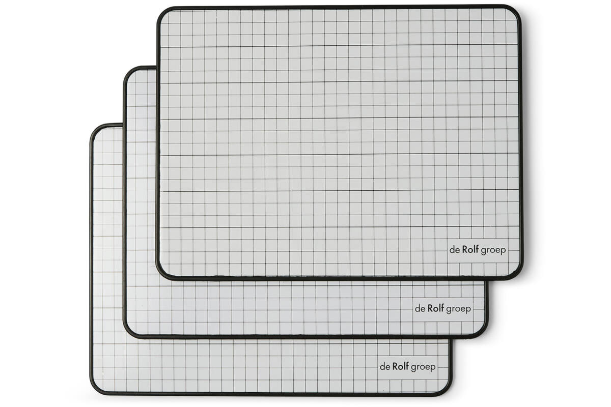 Whiteboard/wisbord Deluxe | de Rolf groep | blanco/gelinieerd, 10 stuks