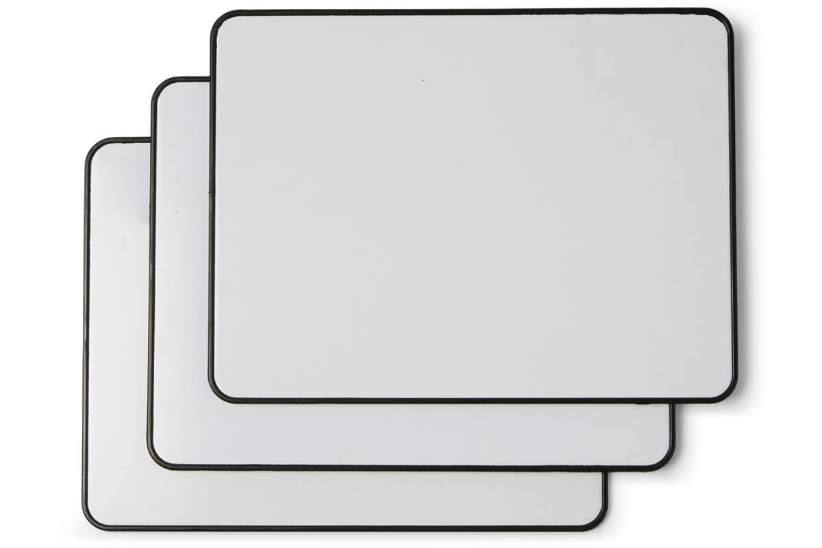 Whiteboard/wisbord Deluxe | de Rolf groep | blanco/gelinieerd, 10 stuks
