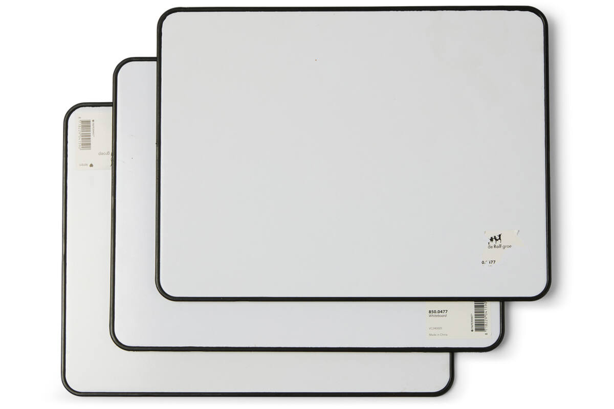 Whiteboard/wisbord Deluxe | de Rolf groep | blanco/gelinieerd, 10 stuks