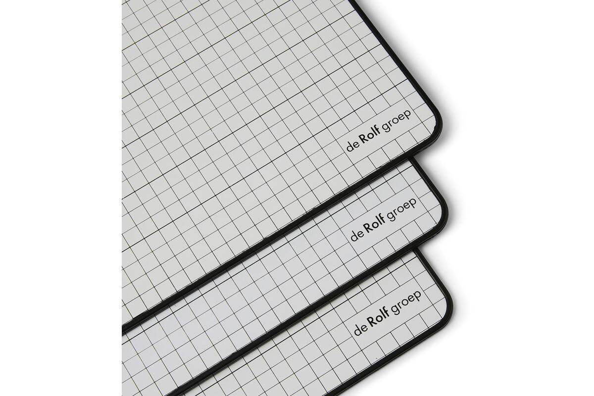 Whiteboard/wisbord Deluxe | de Rolf groep | blanco/gelinieerd, 10 stuks
