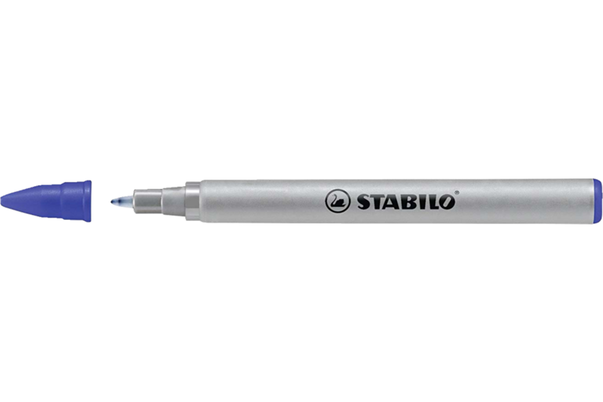Rollerpen vulling Stabilo EASYoriginal 0.3 mm blauw, 100 stuks
