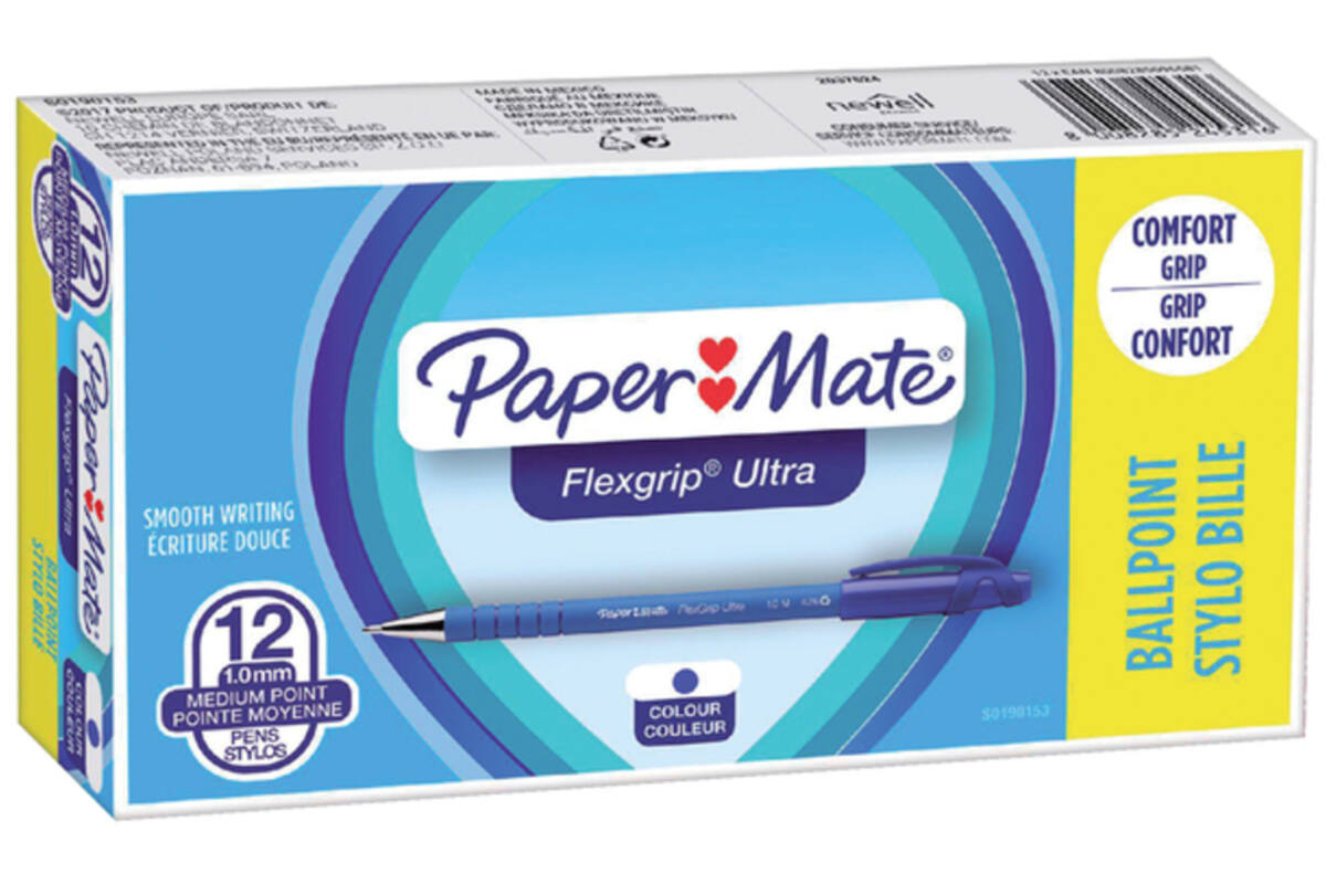 Balpen Papermate Flexgrip medium blauw