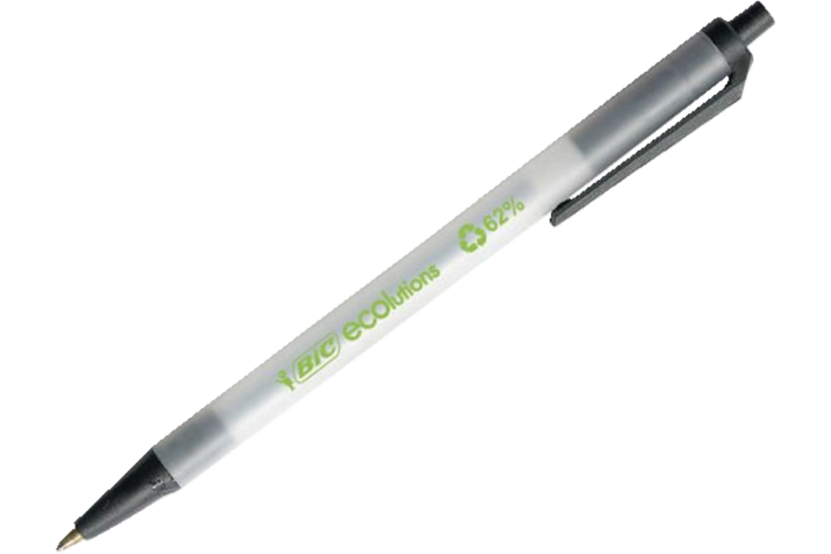 Balpen BIC ECOlutions® Clic Stic® zwart, 50 stuks