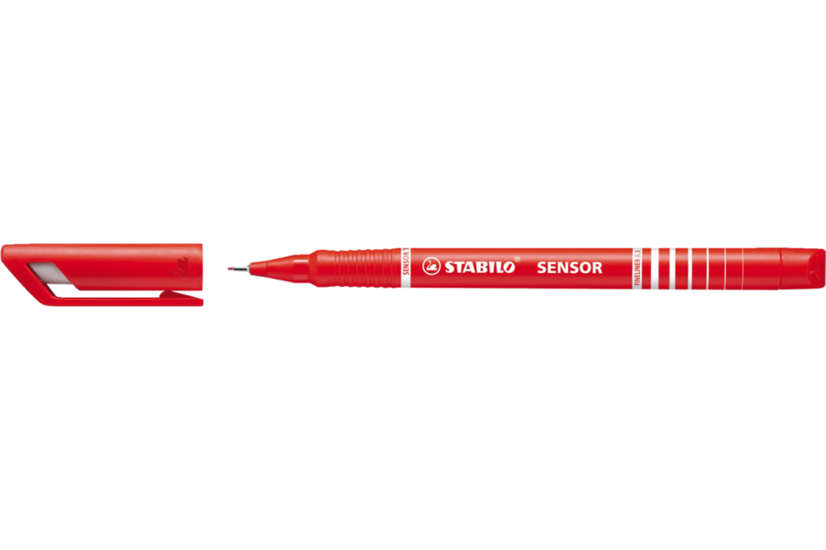 Fineliner STABILO SENSOR F rood