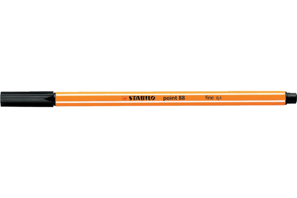 Fineliner STABILO Point 88 zwart