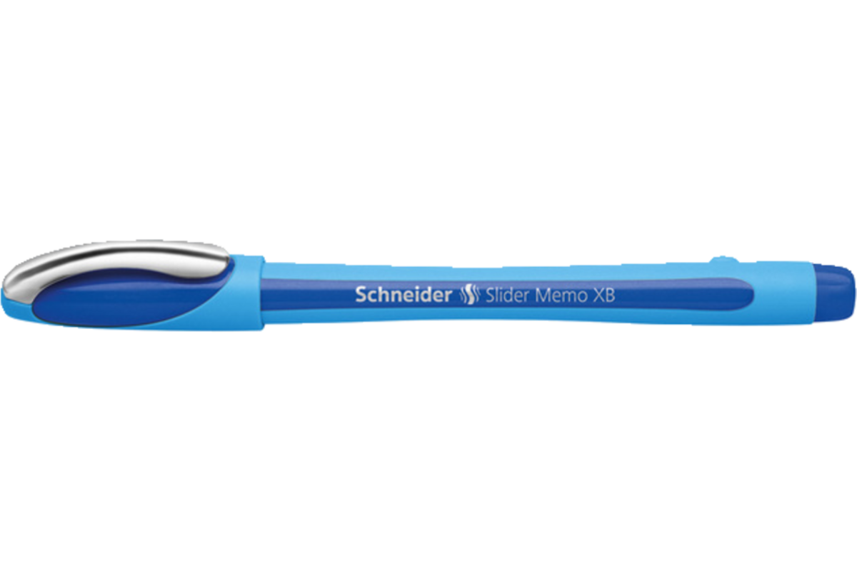 Rollerbalpen Schneider slider memo 1.4 mm blauw