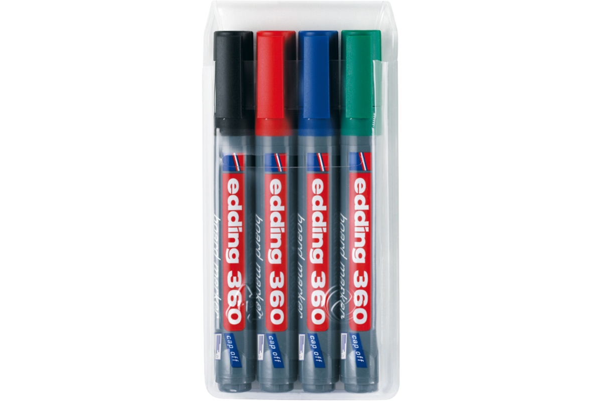 Whiteboardstift edding 360 1.5-3 mm rood, 10 stuks