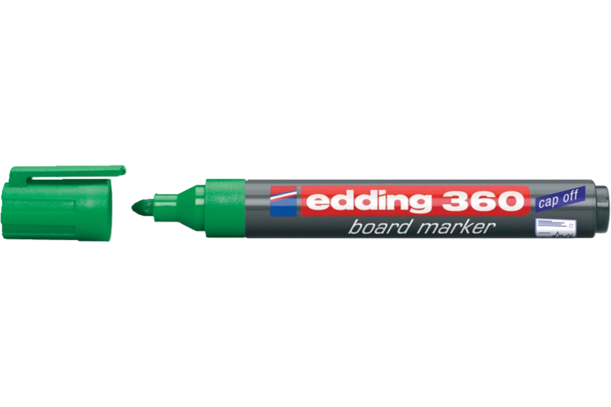 Whiteboardstift edding 360 1.5-3 mm groen, 10 stuks