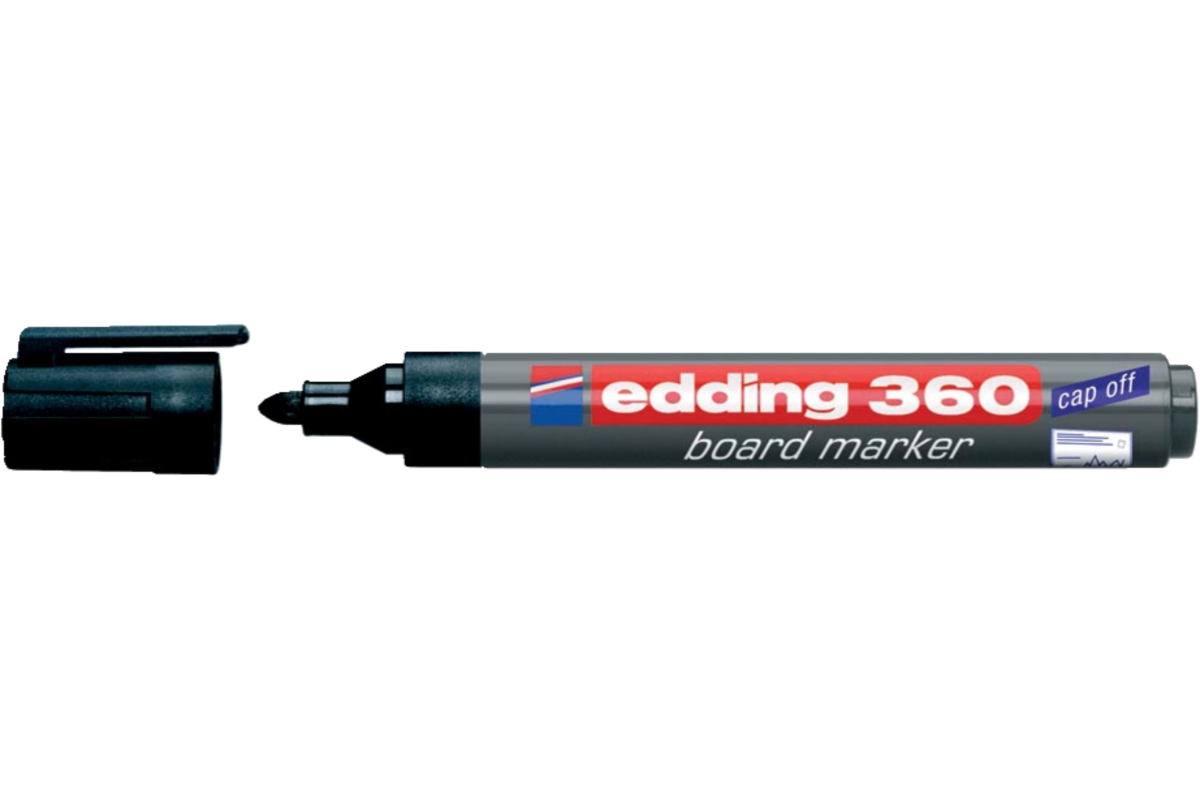 Whiteboardstift edding 360 1.5-3 mm zwart, 10 stuks
