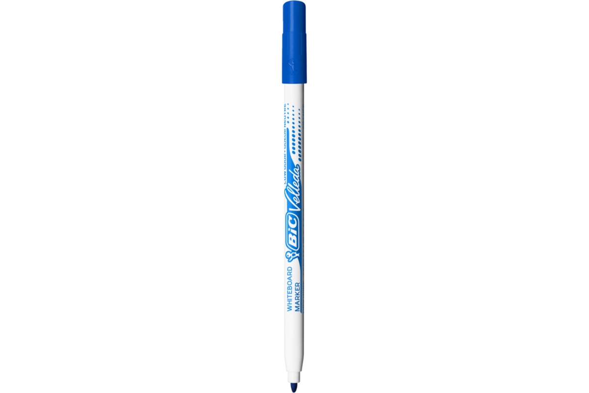 Whiteboardstiften BIC Velleda 1721 voordeelpak blauw en groen, 96 stuks