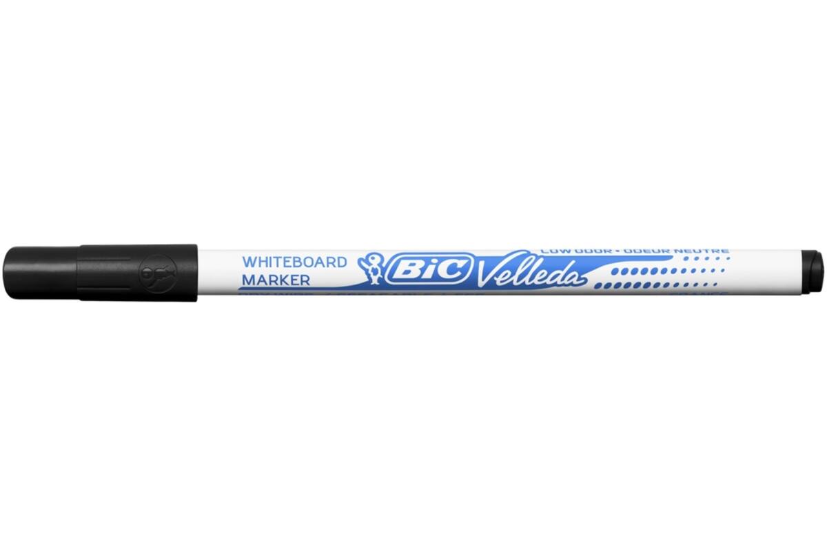 Whiteboardstiften BIC Velleda 1721 fine, zwart
