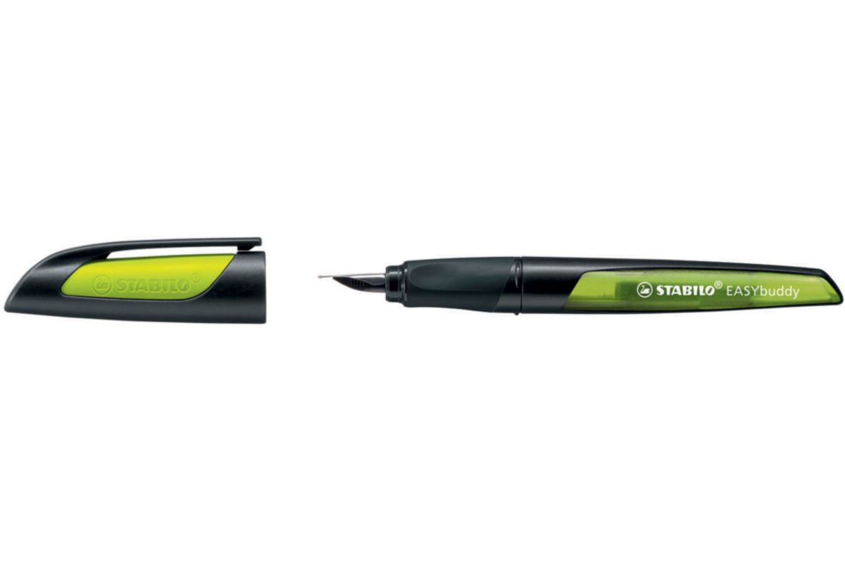 Vulpen STABILO EASYbuddy zwart/lime Links