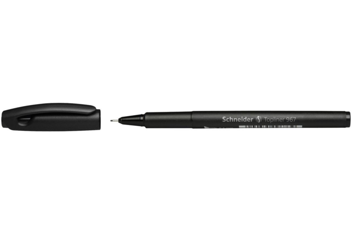 Fineliner Schneider topline 0,4 mm, zwart