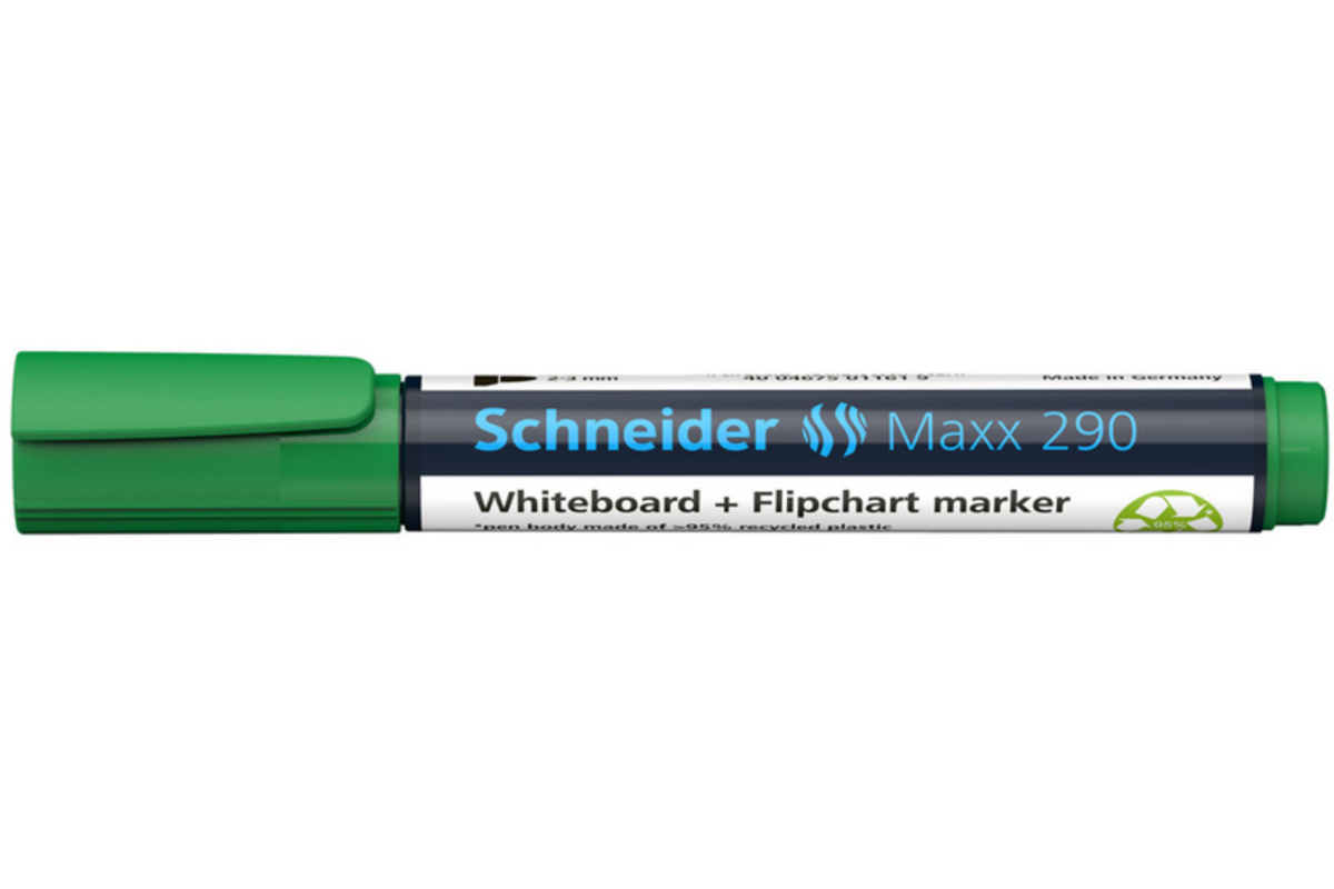 Whiteboardstift Schneider Maxx 290 ronde punt navulbaar groen