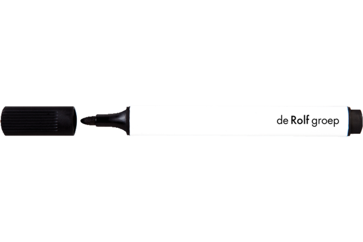 Whiteboardmarkers | de Rolf groep | 2 mm driekantig zwart, 24 stuks