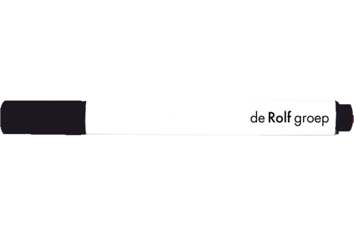 Whiteboardmarkers | de Rolf groep | 2 mm driekantig zwart, 24 stuks