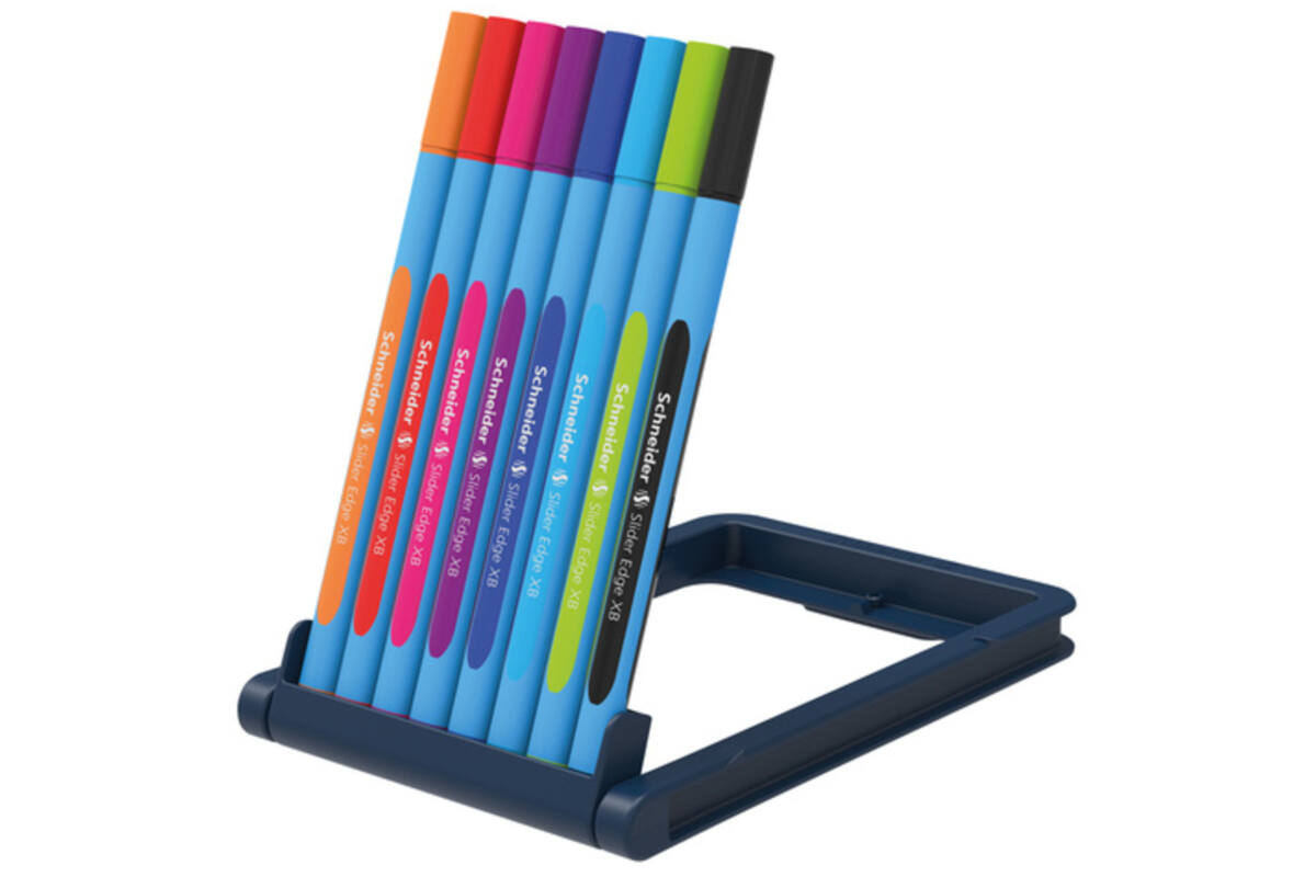 Balpen Schneider Slider Edge XB assorti, 8 stuks