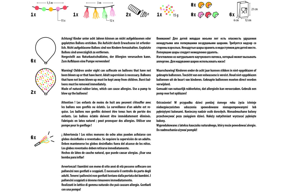 Party-Deco Box roze hartjes 41-delig
