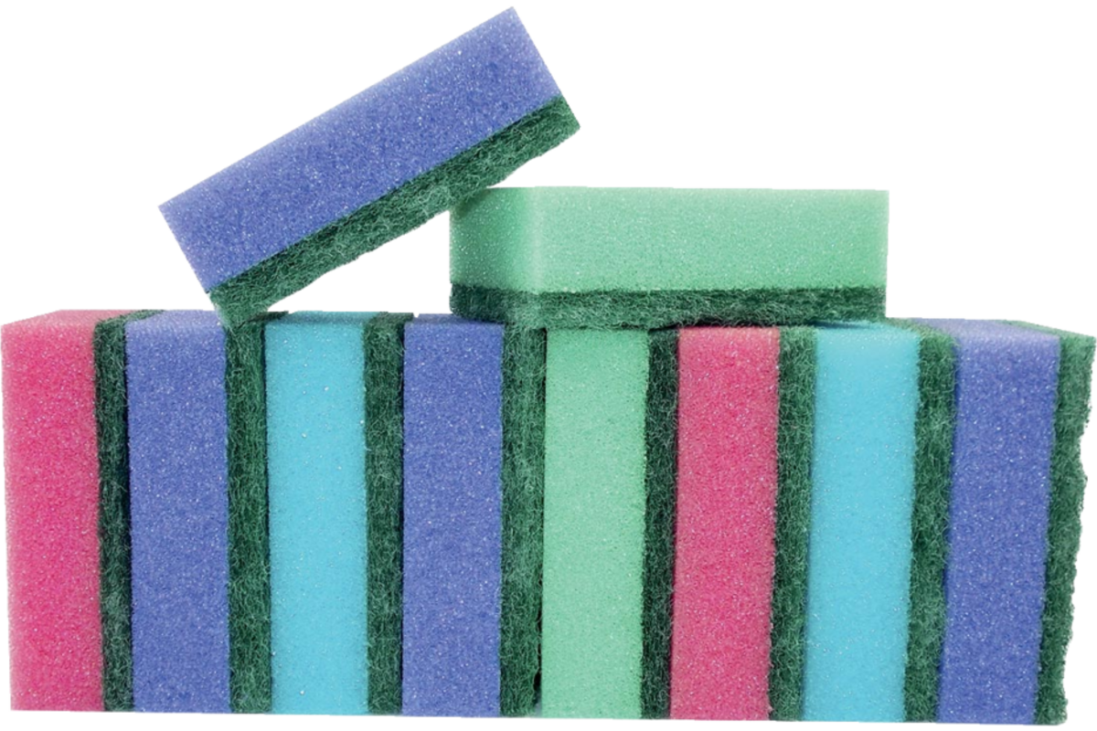 Schuursponsjes assorti, 10 stuks