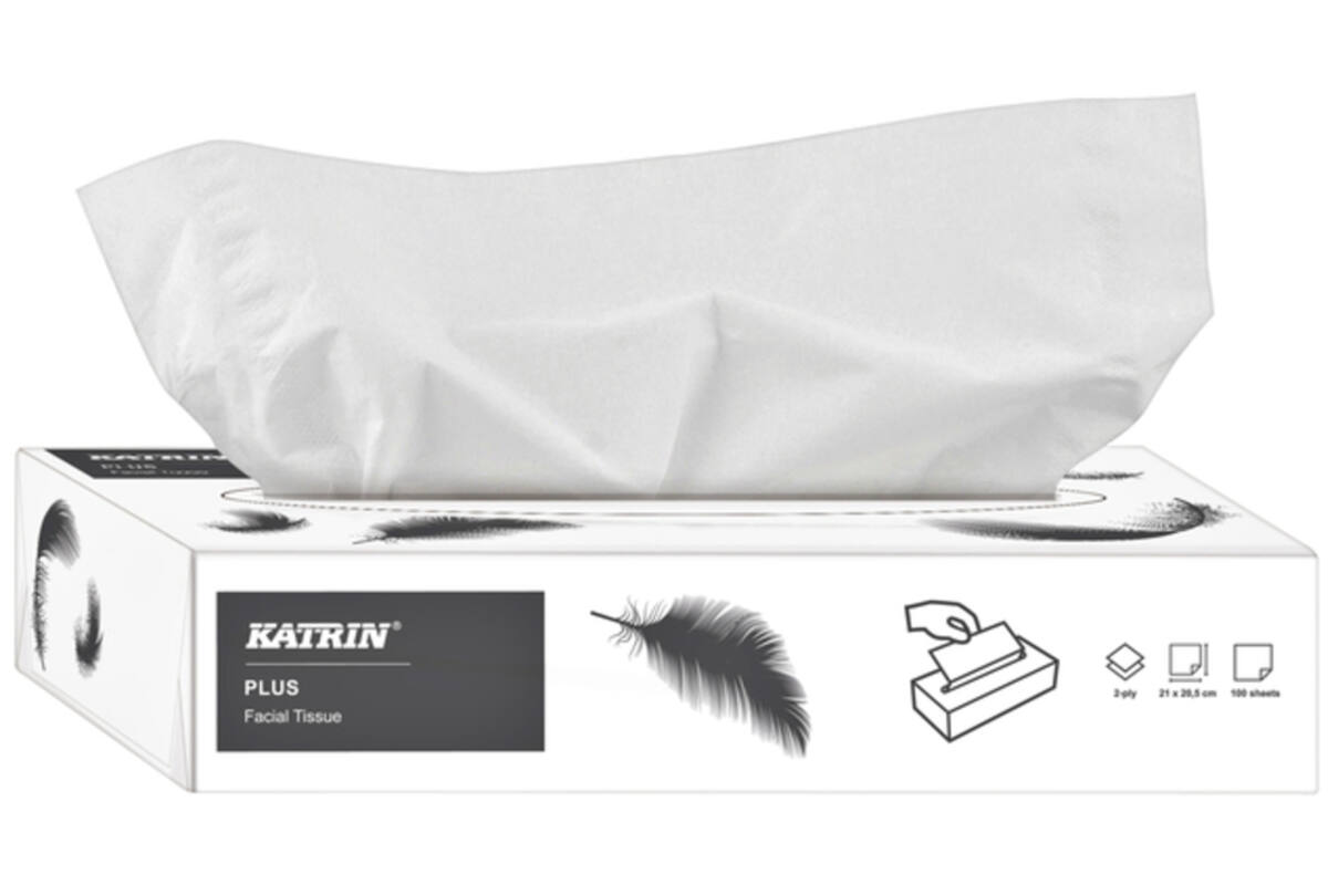 Facial tissues Katrin 2-laags 100 vel wit