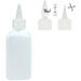 Lijmflacon 250 ml vierkant met dop transparant, leeg