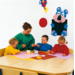 Schildersschort voor kinderen geel (3+ jaar)