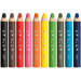 Kleurpotloden BIC Multi surface 3-in-1 assorti, 40 stuks incl. slijpers