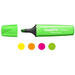 Markeerstift Carioca EcoFamily Memolight assorti, 4 stuks