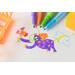 Viltstiften BIC kids comfort jumbo assorti, 12 stuks