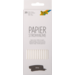 Papieren rietjes wit 6 mm x 19,7 cm, 25 stuks