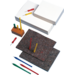 Prikkarton 12 x 16 cm 100 vel wit 250 grs.