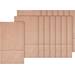 Blokbodemtasjes bruin 12 x 6 x 21 cm, 15 stuks