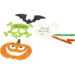 Halloween figuren 25  x 17 cm, 16 stuks