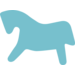 Plakfiguren Didak paardje 200 stuks