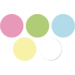 Klei Creall Ultra soft assorti 5 pastel kleuren, 1100 gram