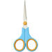 Schaar 14 cm soft-grip links- en rechtshandig blauw