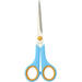 Schaar 17 cm soft-grip links- en rechtshandig blauw