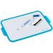 Whiteboard/wisbord BIC Velleda 19 x 26 cm blauw. 24 stuks