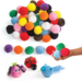 Pompons Jumbo 5 cm assorti, 50 stuks